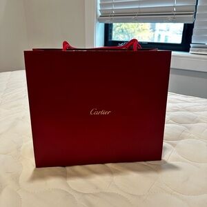 Cartier Deep Red Shopping Bag